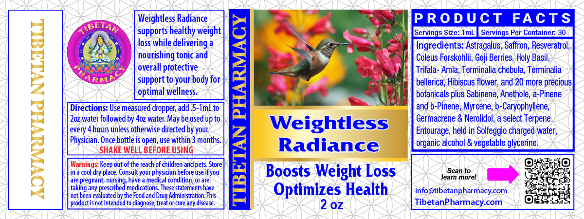 Weightless Radiance product label showcasing skin luminosity and weightless anti-aging hydration for optimal wellness.