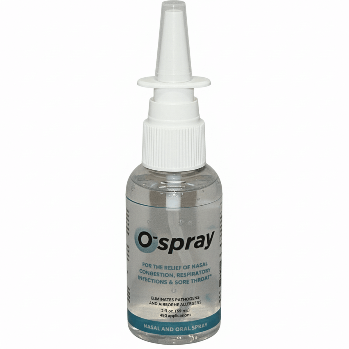 O-Spray liquid electrolytes for mucous membranes in a spray bottle for nasal and oral hygiene.
