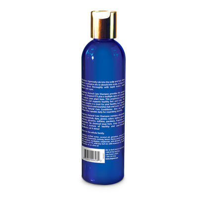 ScalpClenz Shampoo bottle, a natural shampoo for hair regeneration, promotes scalp health and hair vitality.