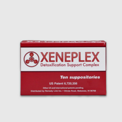 Xeneplex Detoxification Support Complex packaging featuring glutathione and coffee based liver detox support.