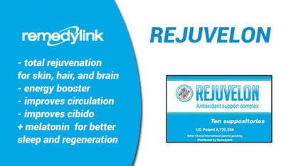 Video about Rejuvelon for Cellular Rejuvenation and Longevity capsules.